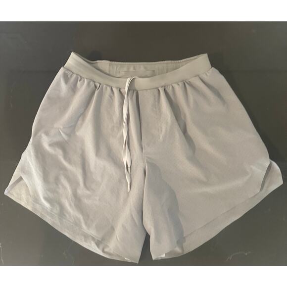 Lululemon Mens Fast and Free Lined Short 6" Size S Clay Gray Brown Color - Picture 5 of 14